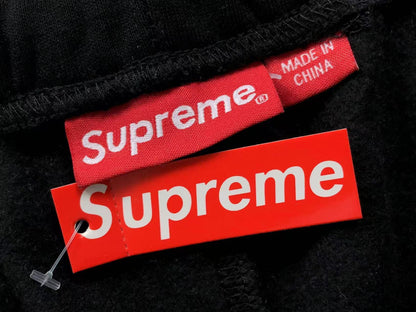 Pantalón Supreme Satin Appliqué Negro