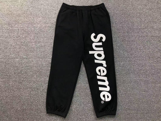 Pantalón Supreme Satin Appliqué Negro