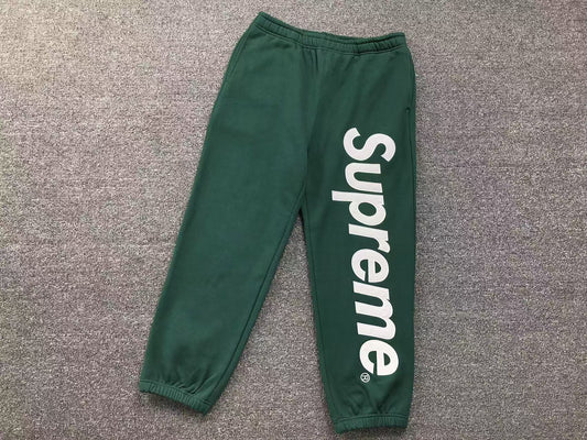 Pantalón Supreme Satin Appliqué Verde