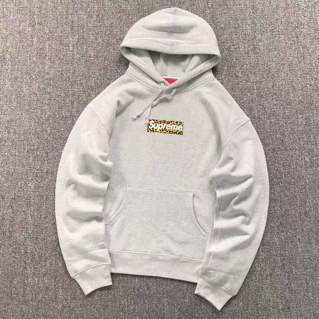 Buzo Supreme Shanghai Box Logo Gris