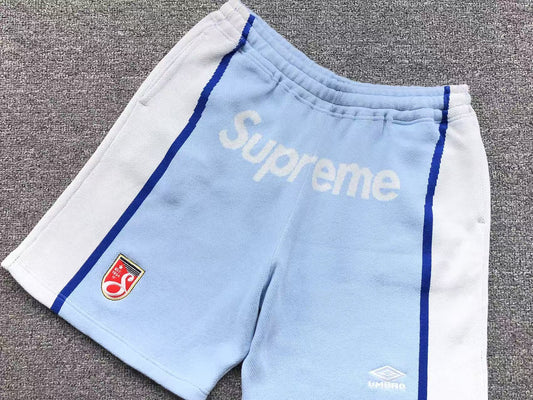 Short Supreme Umbro Knit Soccer Celeste