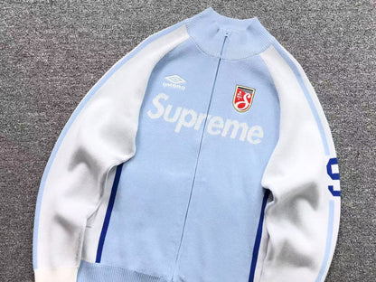 Campera Supreme Umbro Zip Up Sweater Celeste