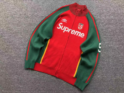 Campera Supreme Umbro Zip Up Sweater Roja