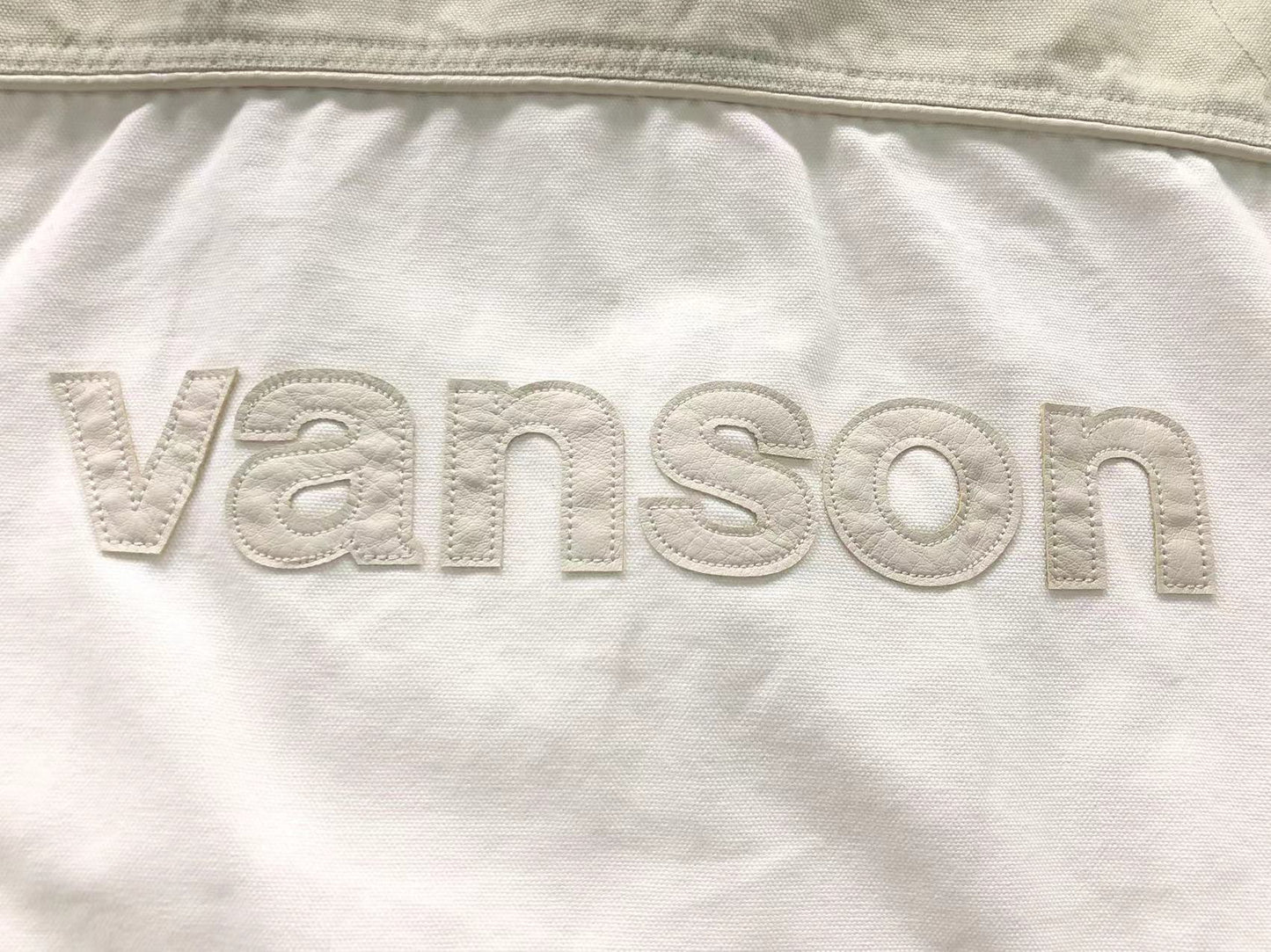 Campera Supreme Vanson Leathers Cordura Cotton Blanca