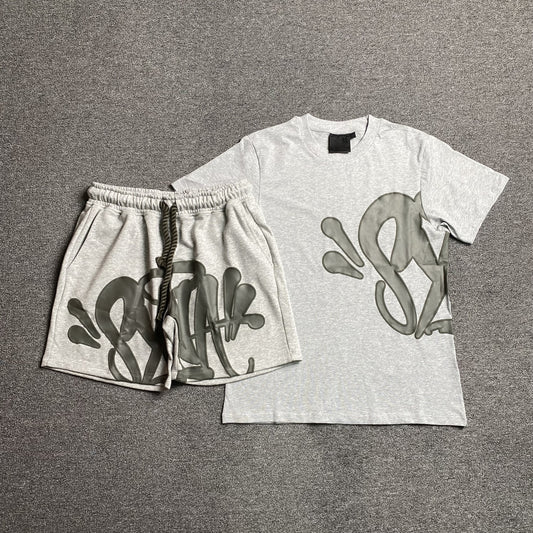 syna-world-syna-logo-t-shirtshort-set-grey-Drip Store Argentina