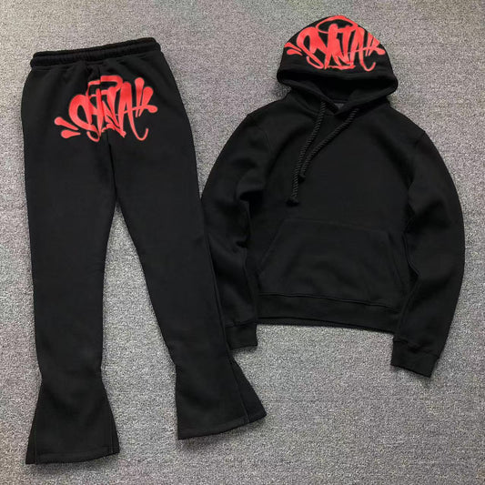 Conjunto Syna World Syna Logo Negro Rojo
