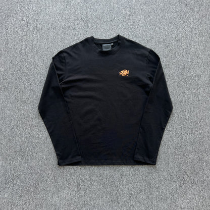 Remera Syna World Synarchy Negra Naranja