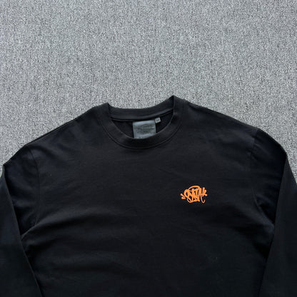 Remera Syna World Synarchy Negra Naranja