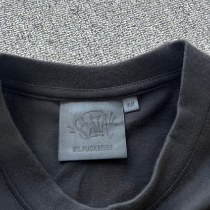 Remera Syna World Synarchy Negra Naranja