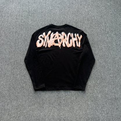 Remera Syna World Synarchy Negra Rosa