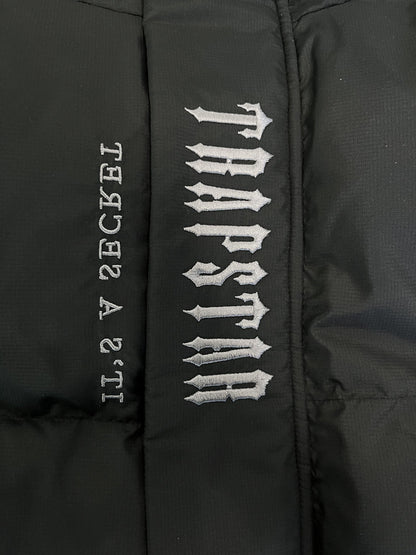 Campera Trapstar Decoded Hooded 2.0 Puffer Negra