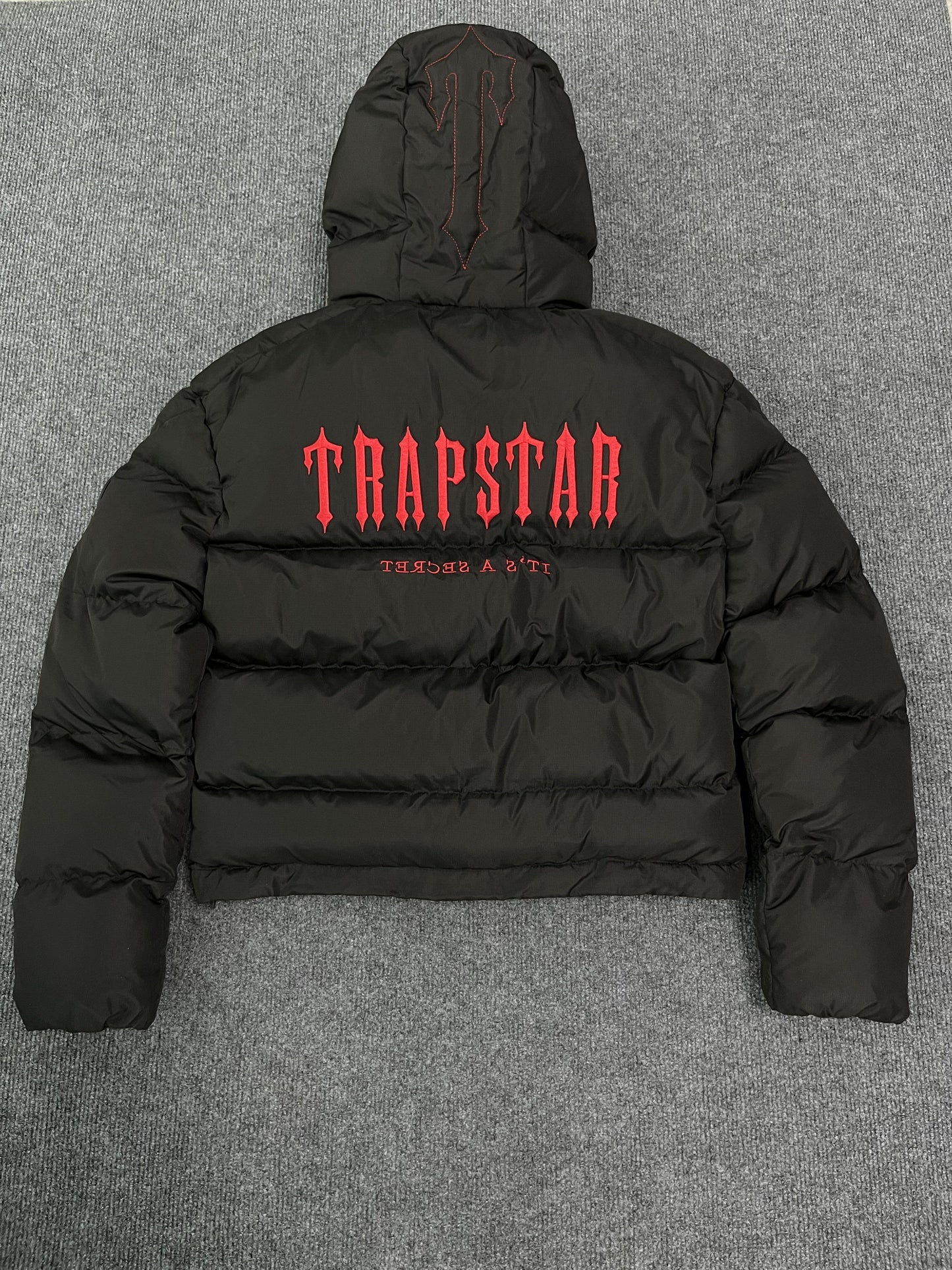 Campera Trapstar Decoded Hooded 2.0 Puffer Negra