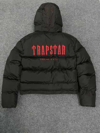 Campera Trapstar Decoded Hooded 2.0 Puffer Negra