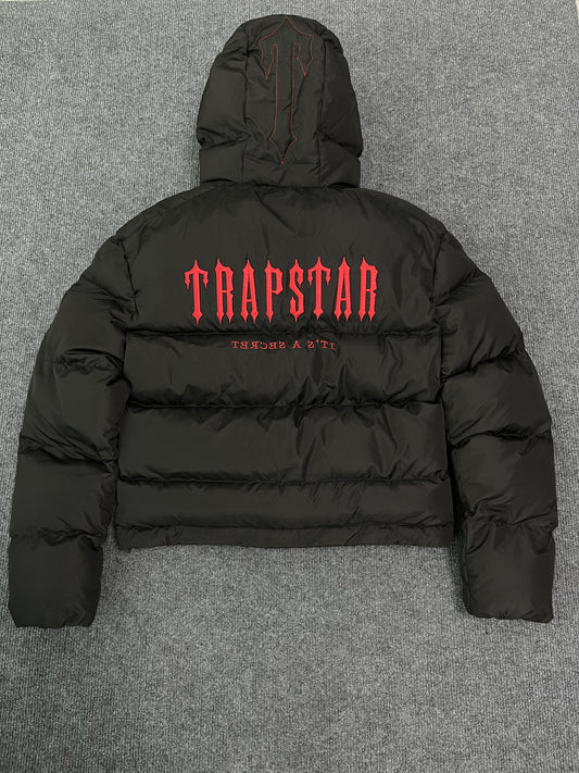 Campera Trapstar Decoded Hooded 2.0 Puffer Negra
