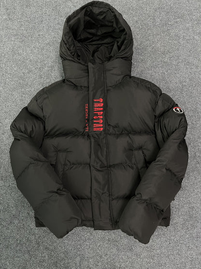 Campera Trapstar Decoded Hooded 2.0 Puffer Negra