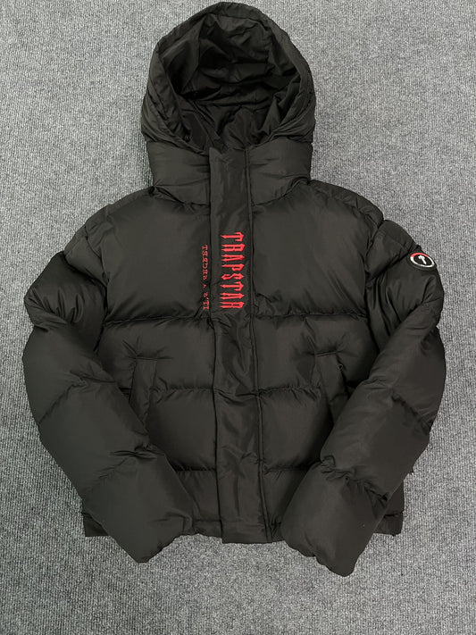 Campera Trapstar Decoded Hooded 2.0 Puffer Negra