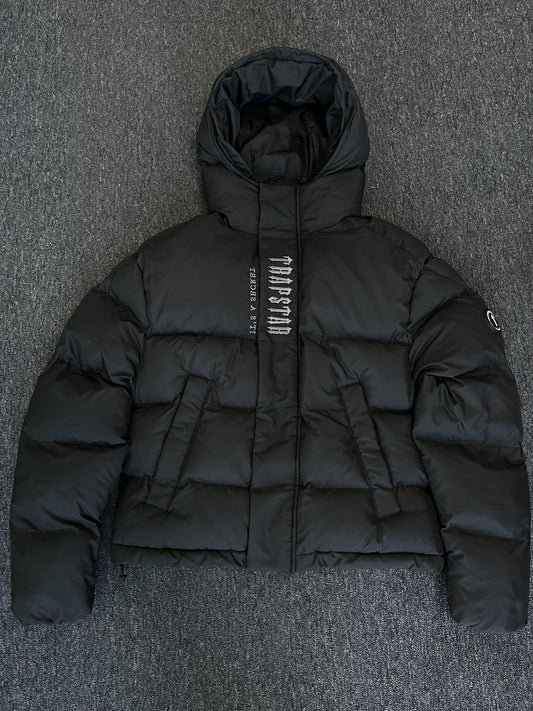 Campera Trapstar Decoded Hooded 2.0 Puffer Negra