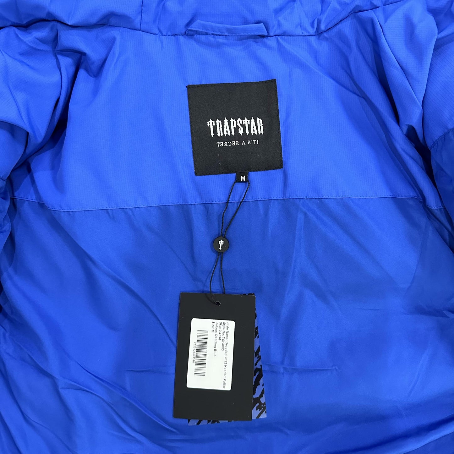 Campera Trapstar Decoded Hooded 2.0 Puffer Azul