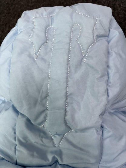 Campera Trapstar Decoded Hooded 2.0 Puffer Celeste