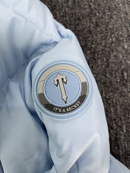 Campera Trapstar Decoded Hooded 2.0 Puffer Celeste