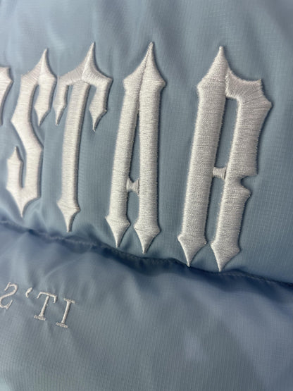 Campera Trapstar Decoded Hooded 2.0 Puffer Celeste