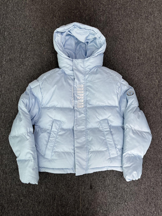 Campera Trapstar Decoded Hooded 2.0 Puffer Celeste