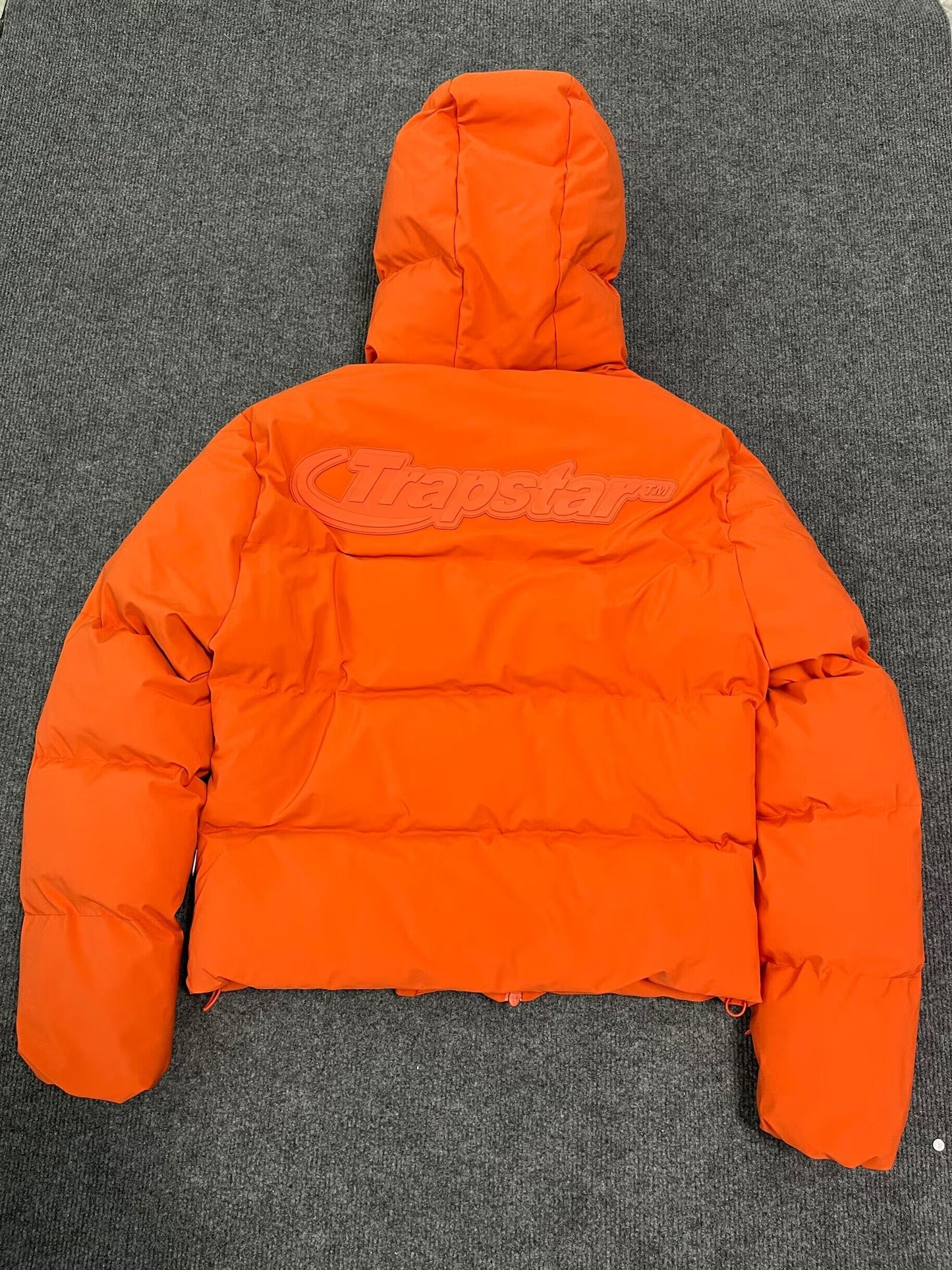 Campera Trapstar Hyperdrive Technical Puffer Naranja