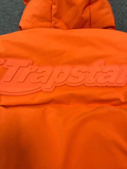 Campera Trapstar Hyperdrive Technical Puffer Naranja