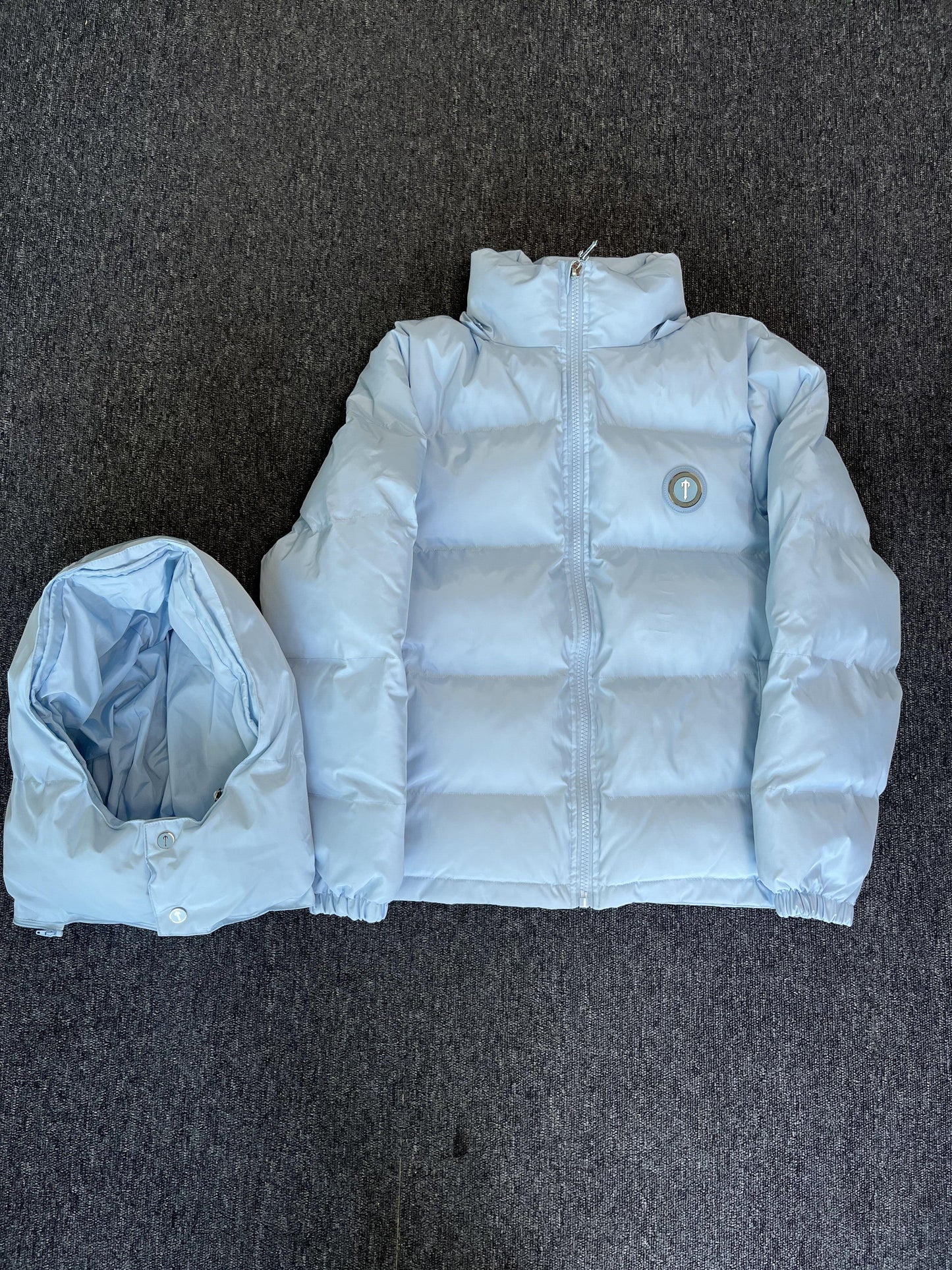 Campera Trapstar Irongate Detachable Hooded Puffer Celeste