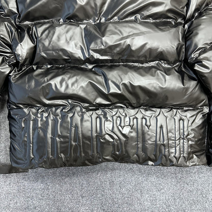Campera Trapstar Irongate Embossed Puffer Negra