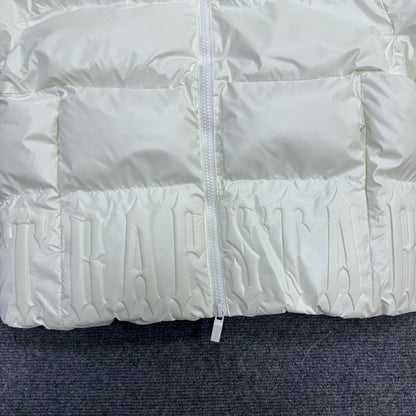 Campera Trapstar Irongate Embossed Puffer Blanca