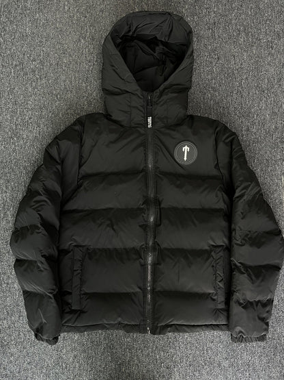 Campera Trapstar Irongate Hooded Quilted Puffer Negra