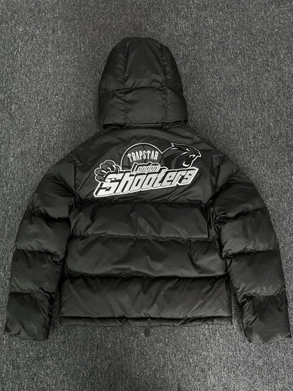 Campera Trapstar Shooters Hooded Puffer Negra