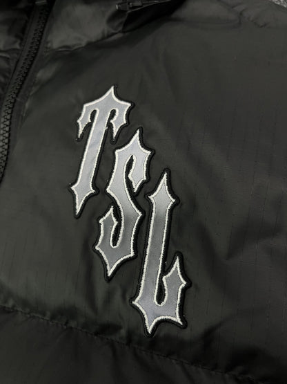 Campera Trapstar Shooters Hooded Puffer Negra