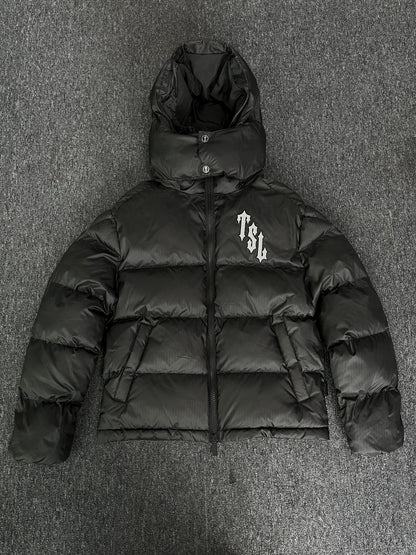 Campera Trapstar Shooters Hooded Puffer Negra