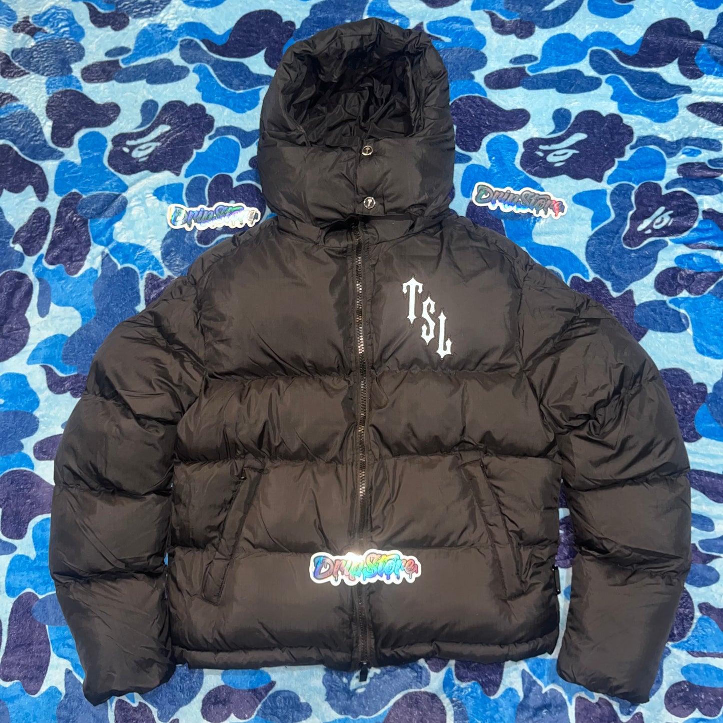Campera Trapstar Shooters Hooded Puffer Negra