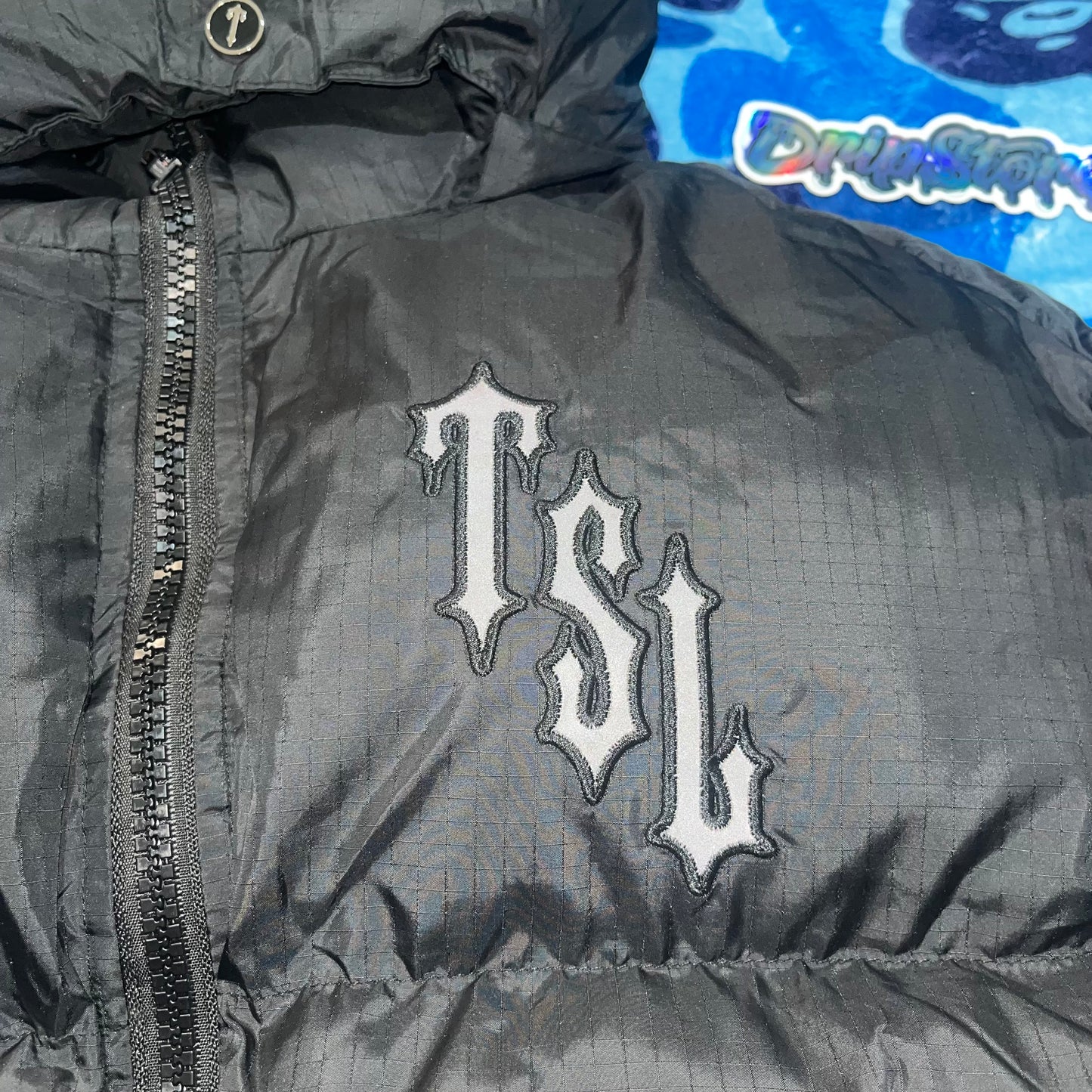 Campera Trapstar Shooters Hooded Puffer Negra