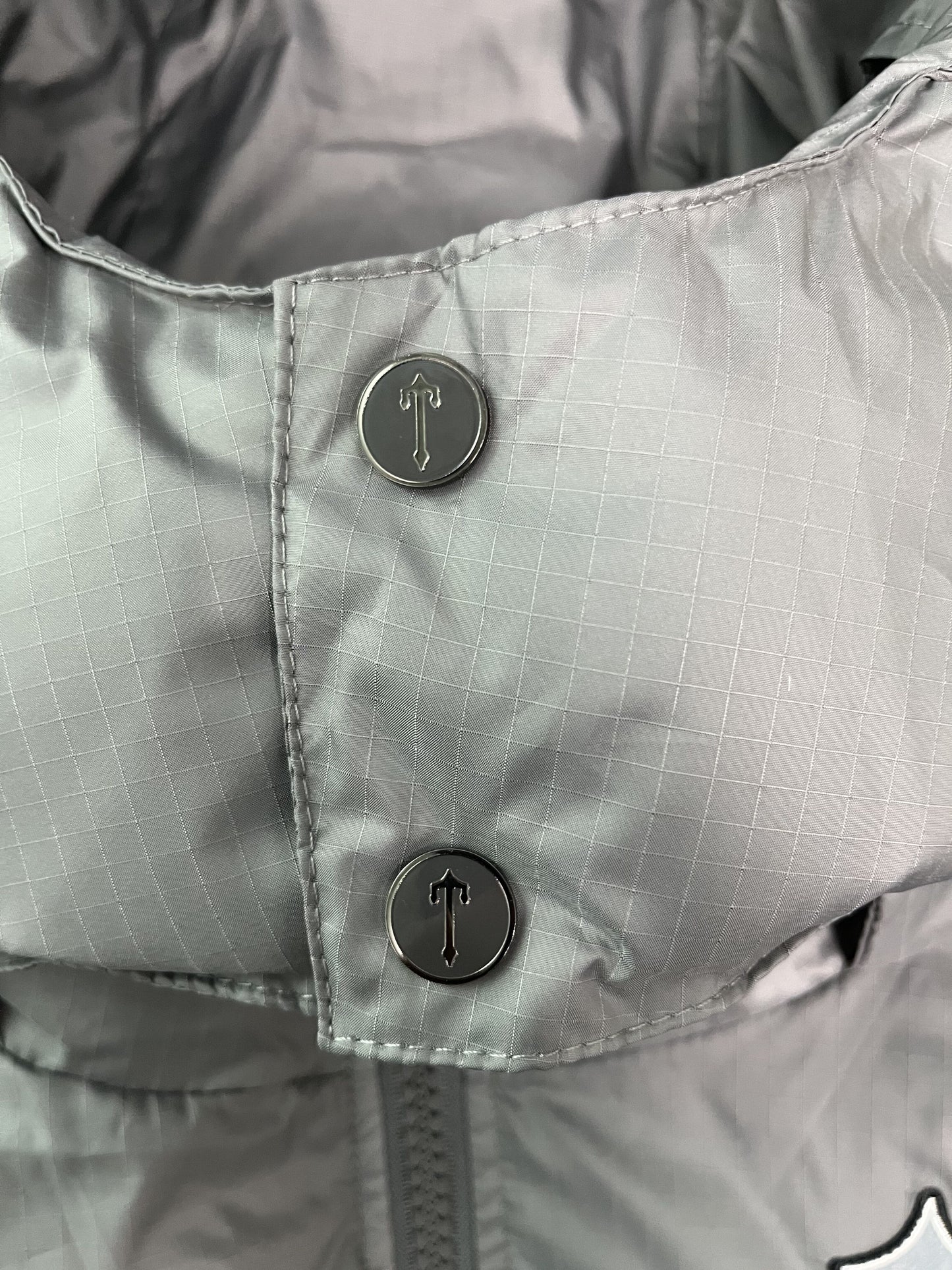 Campera Trapstar Shooters Hooded Puffer Gris