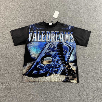 Remera Vale Forever Dog Tag Big Negra