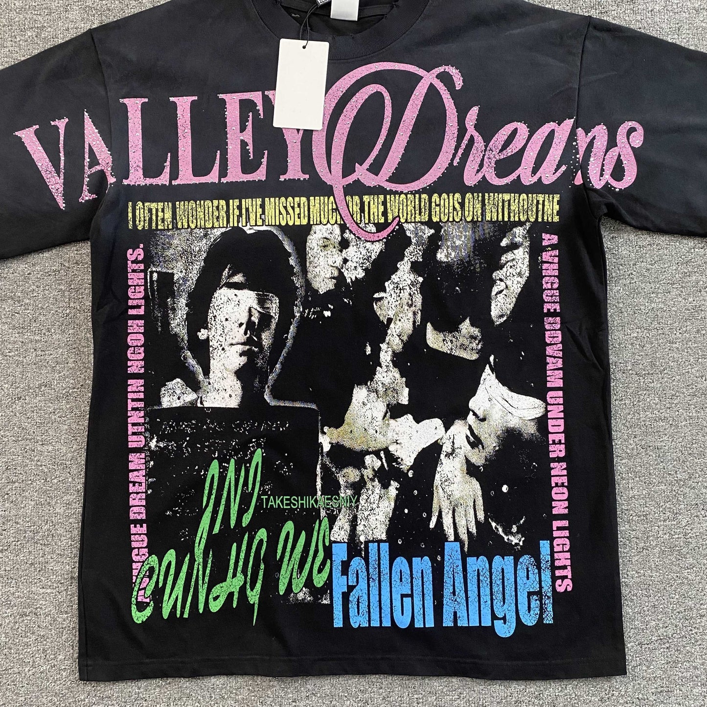 Remera Vale Forever Fallen Bling Negra