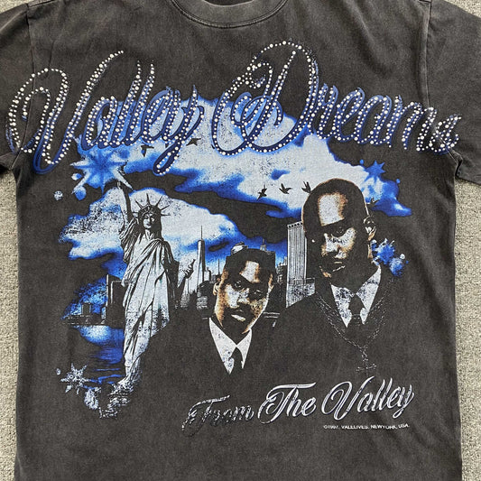 Remera Vale Forever Godfather Black Bling Negra