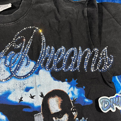 Remera Vale Forever Godfather Black Bling Negra