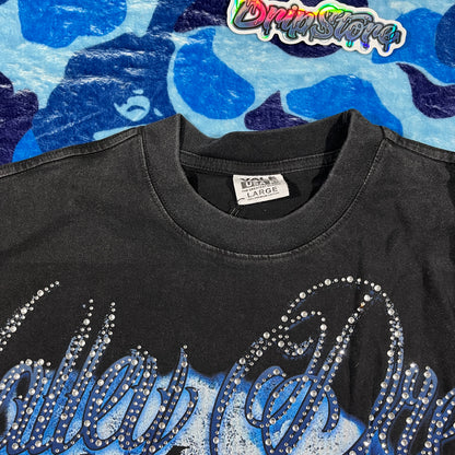Remera Vale Forever Godfather Black Bling Negra