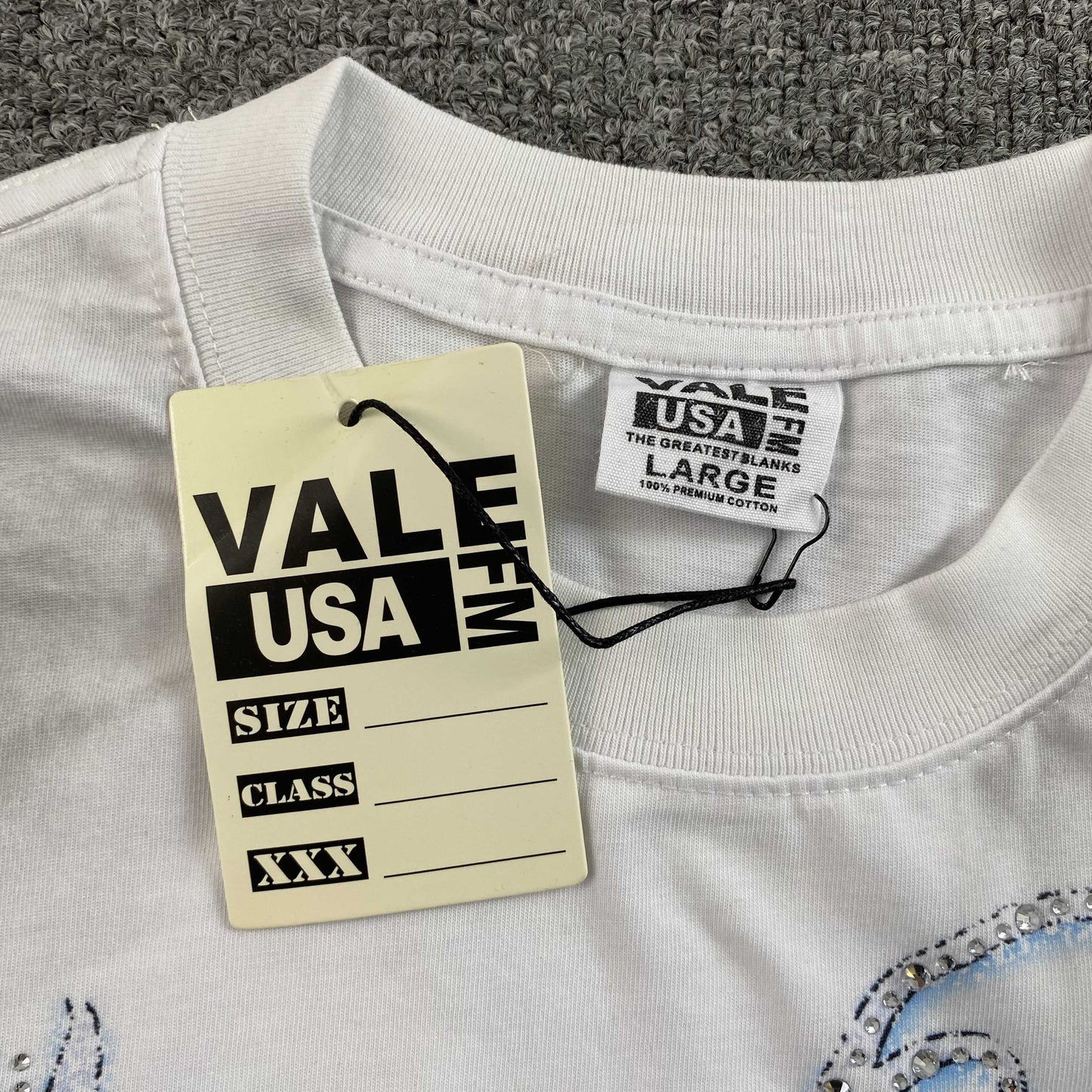 Remera Vale Forever Godfather Black Bling Blanca