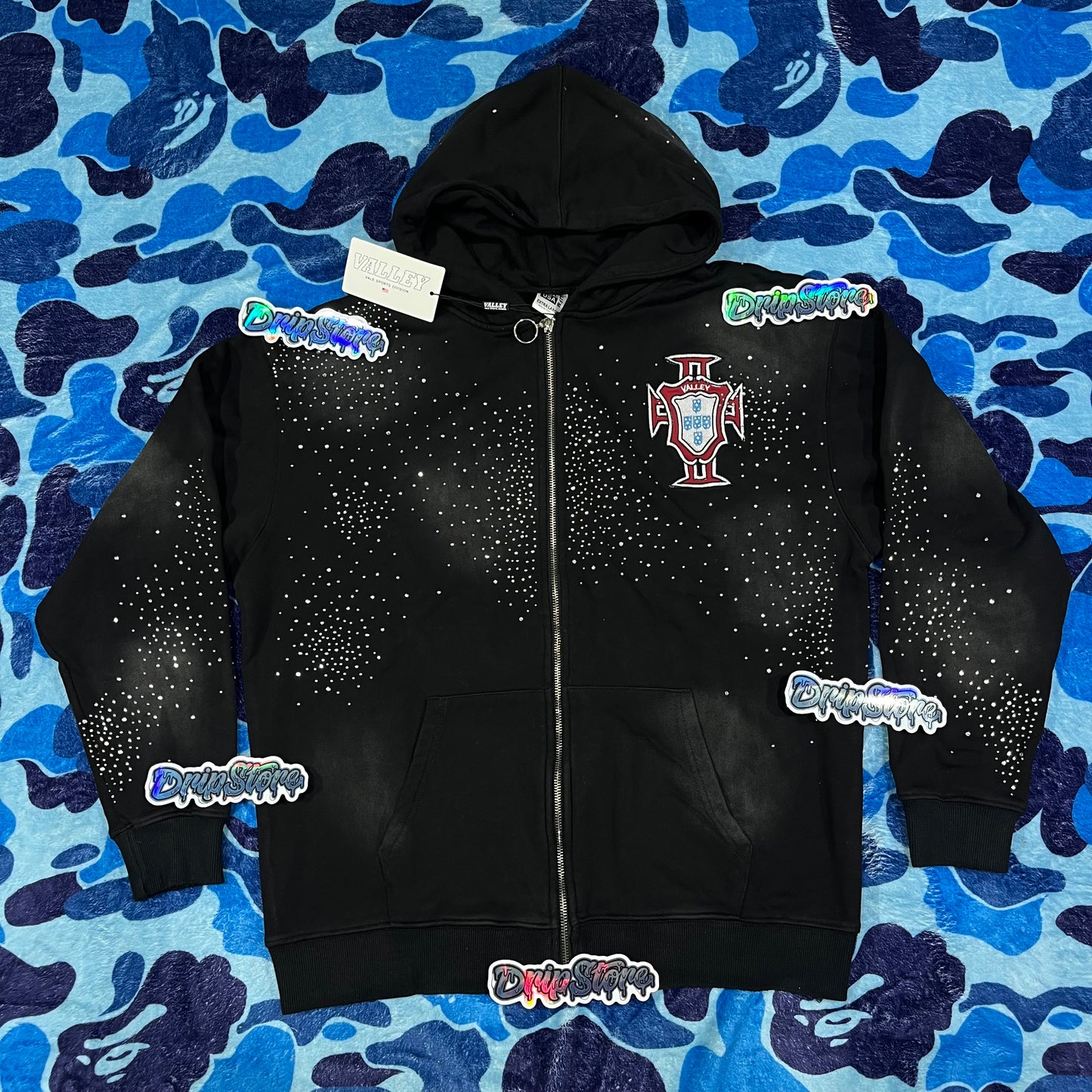 Campera Vale Forever Pluto Clustered Negro