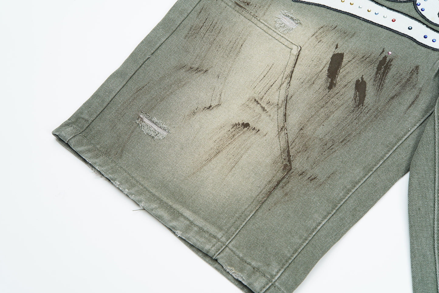 Bermuda Vale Forever Skittle Denim Verde