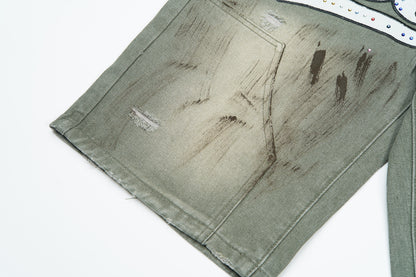 Bermuda Vale Forever Skittle Denim Verde