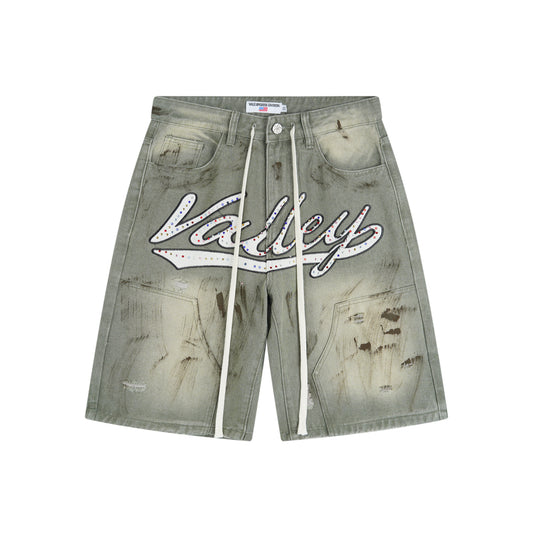 Bermuda Vale Forever Skittle Denim Verde