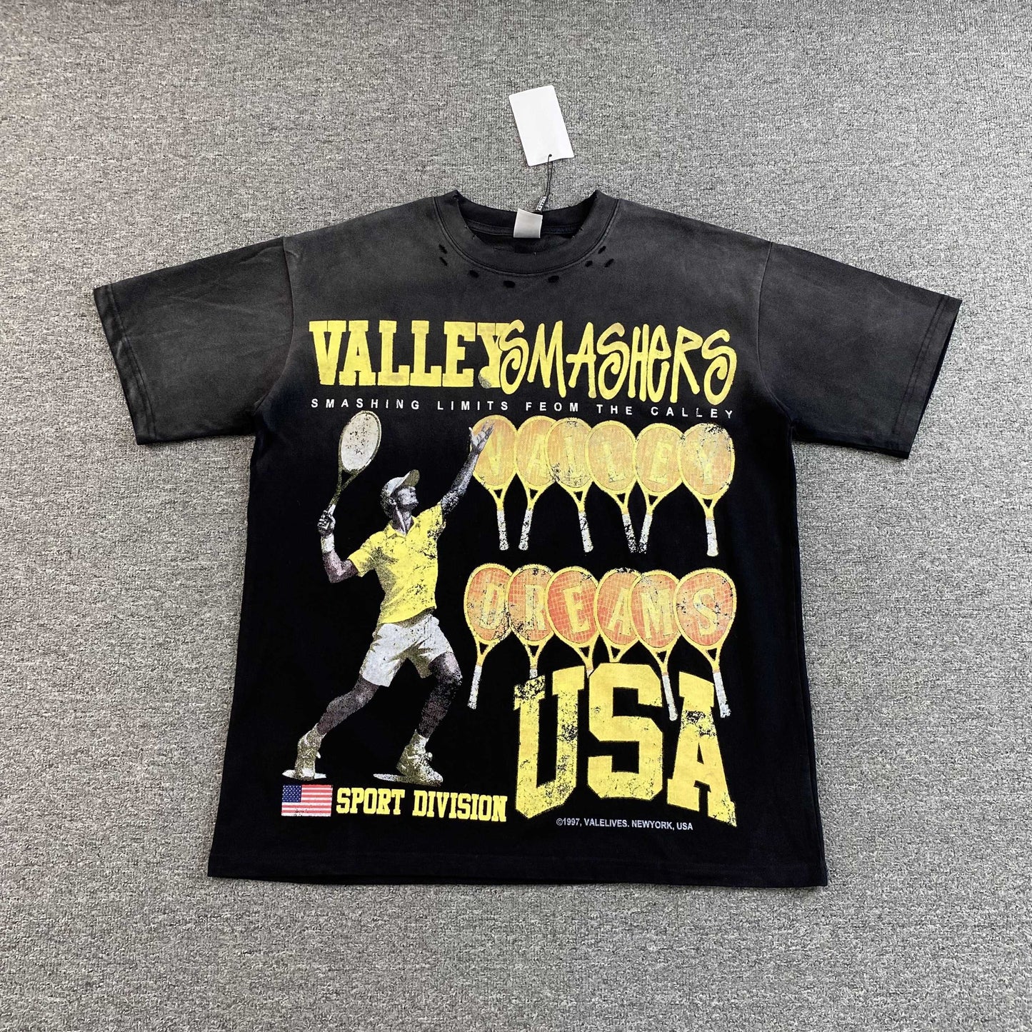Remera Vale Forever Wimbledon Negra