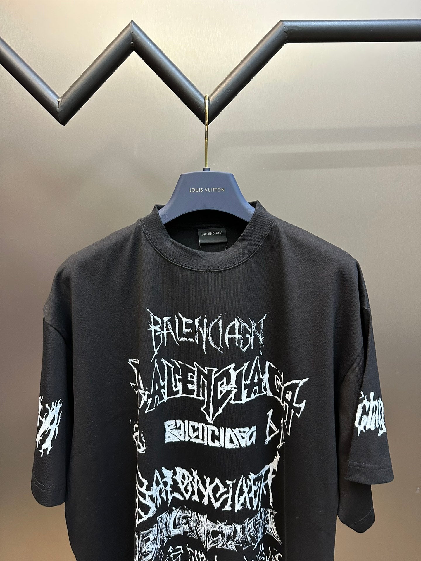 BALENCIAGA DIY METAL T-SHIRT BLACK